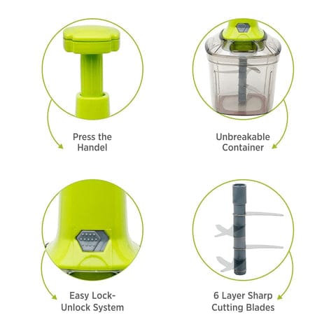 🥗 Premium Manual Vegetable Chopper