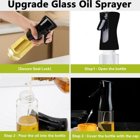 Premium Glass Oil Spray Bottle