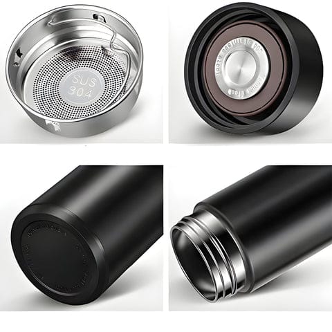 Personalized Smart LED Temperature Display Stainless Steel Water Bottle
