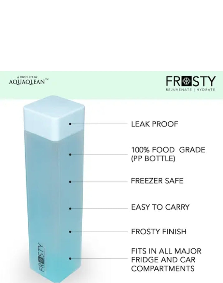 Premium Frosty Water Bottle Set – 1 Litre (Pack of 6)