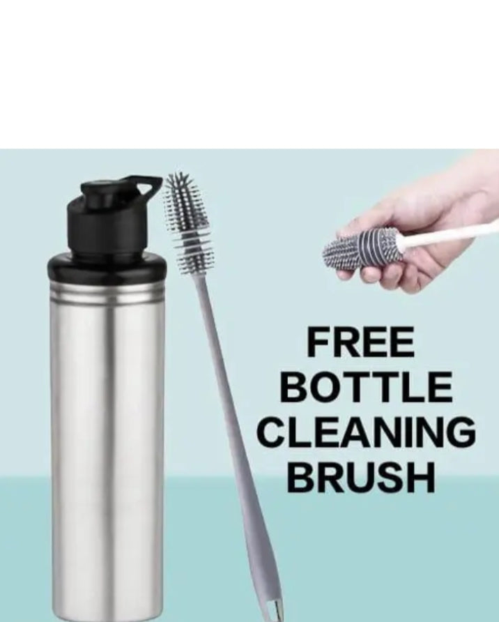 Premium Stainless Steel Water Bottle with Free Bottle Cleaning Brush – 1000ML