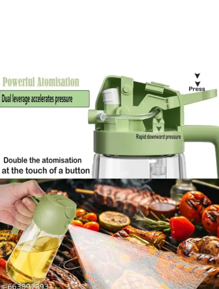 2-in-1 Oil Dispenser Bottle with Spray & Pour Function – 500ml