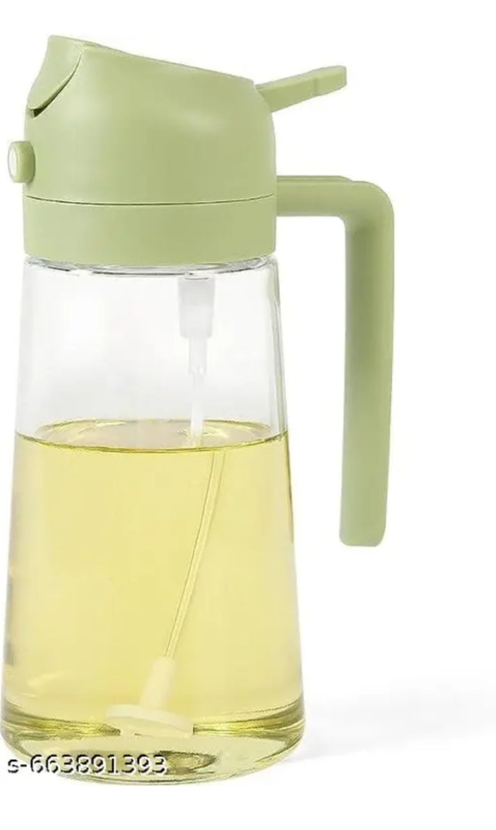 2-in-1 Oil Dispenser Bottle with Spray & Pour Function – 500ml